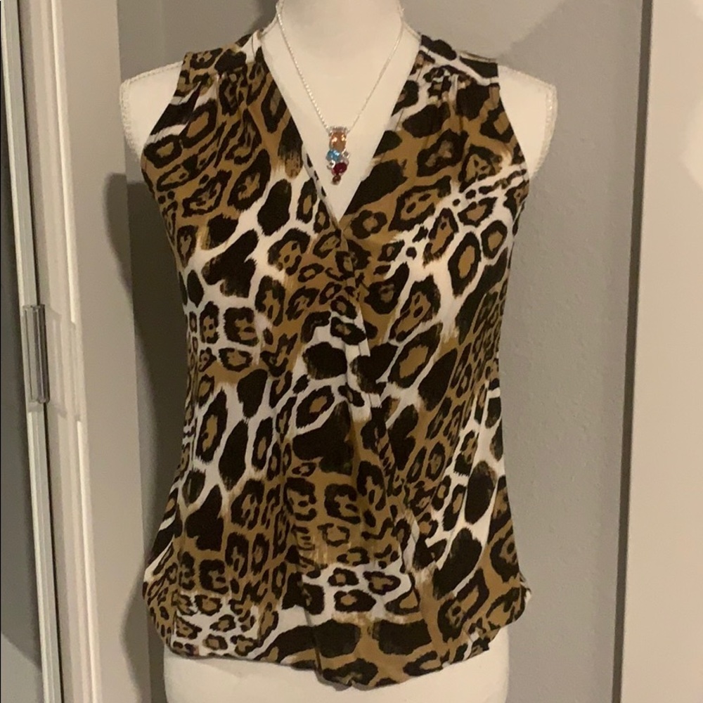 🐆INC women’s sleeveless top ANIMAL PRINT 🐆 NEW!!